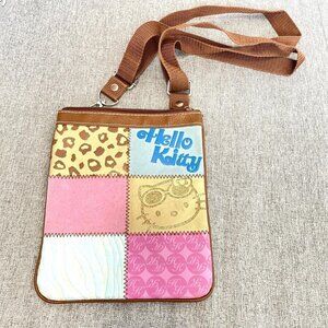 Y2K RETRO PATCHWORK SANRIO HELLO KITTY STRAP BAG